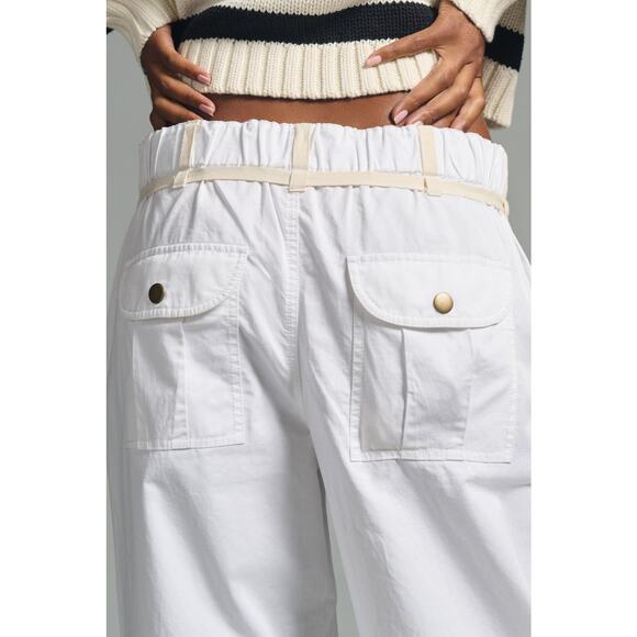 NWT Pilcro Low-Rise White Parachute Pants - Small - Picture 5 of 6